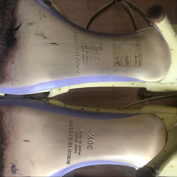 Authentic Leather Sandals Made in Italy Size 6.5 - Picture 6 of 9